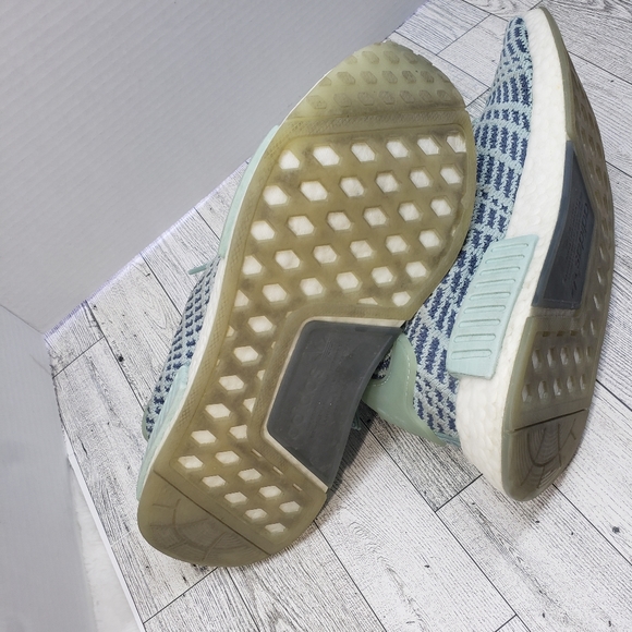 ADIDAS Boost Seafoam Green Slip On Active Shoes Womens Size 9 - Picture 7 of 8